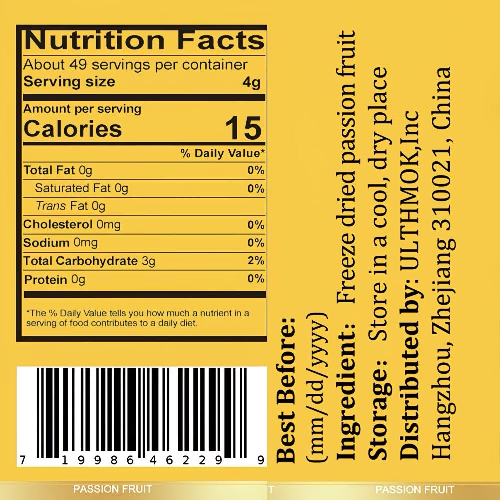 Freeze Dried Passion Fruit