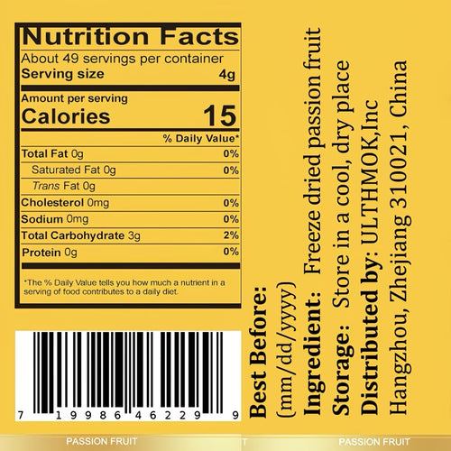 Freeze Dried Passion Fruit