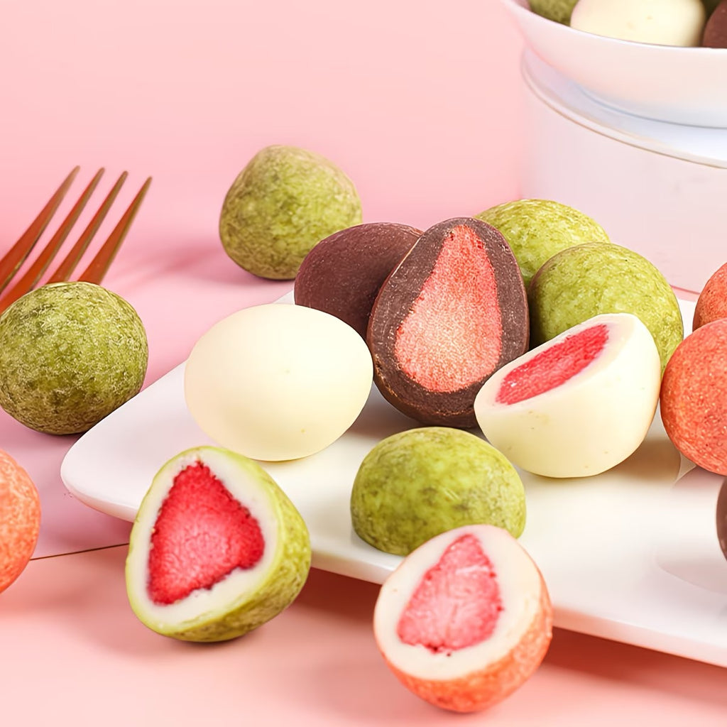 Freeze-Dried Strawberry Chocolate Fruit