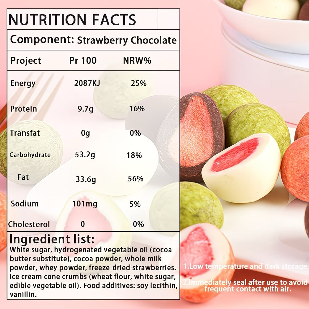 Freeze-Dried Strawberry Chocolate Fruit